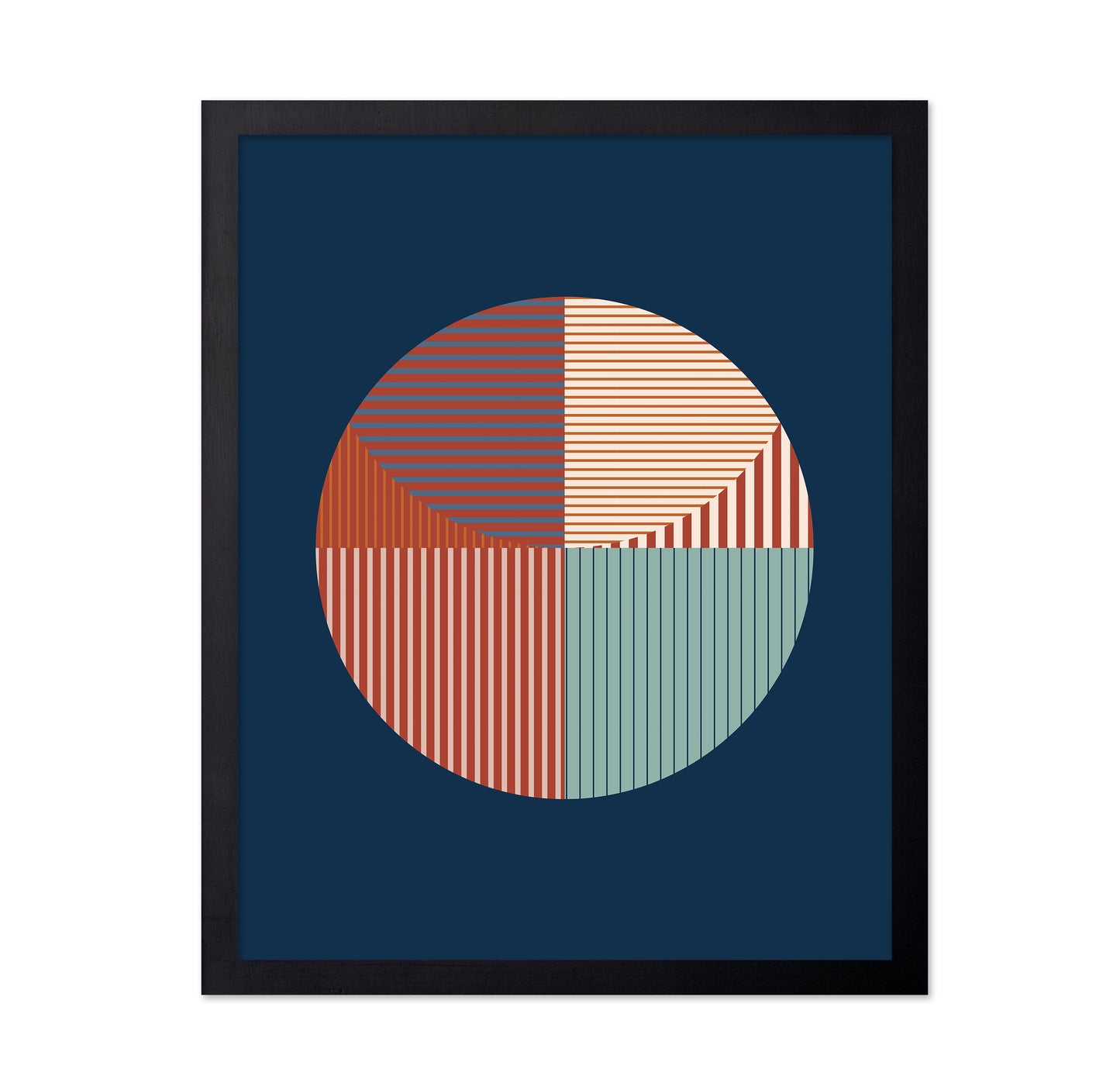 Abstract Geometric Art With A Circular