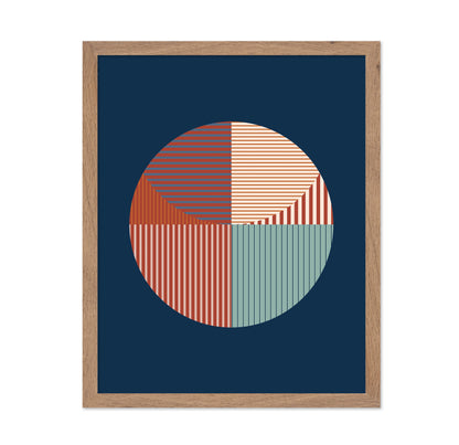 Abstract Geometric Art With A Circular