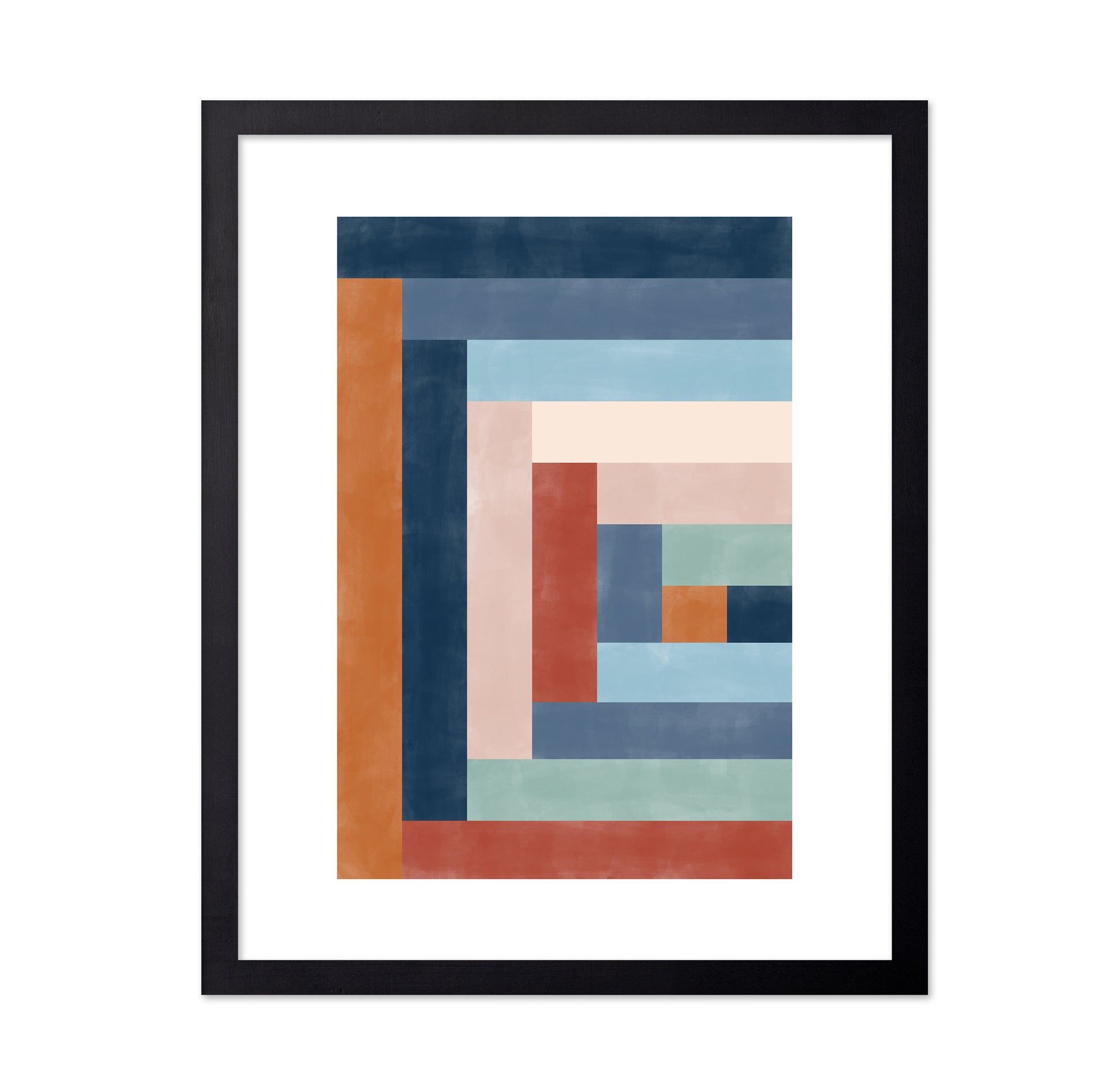 Geometric Maze Of Colorful Rectangles