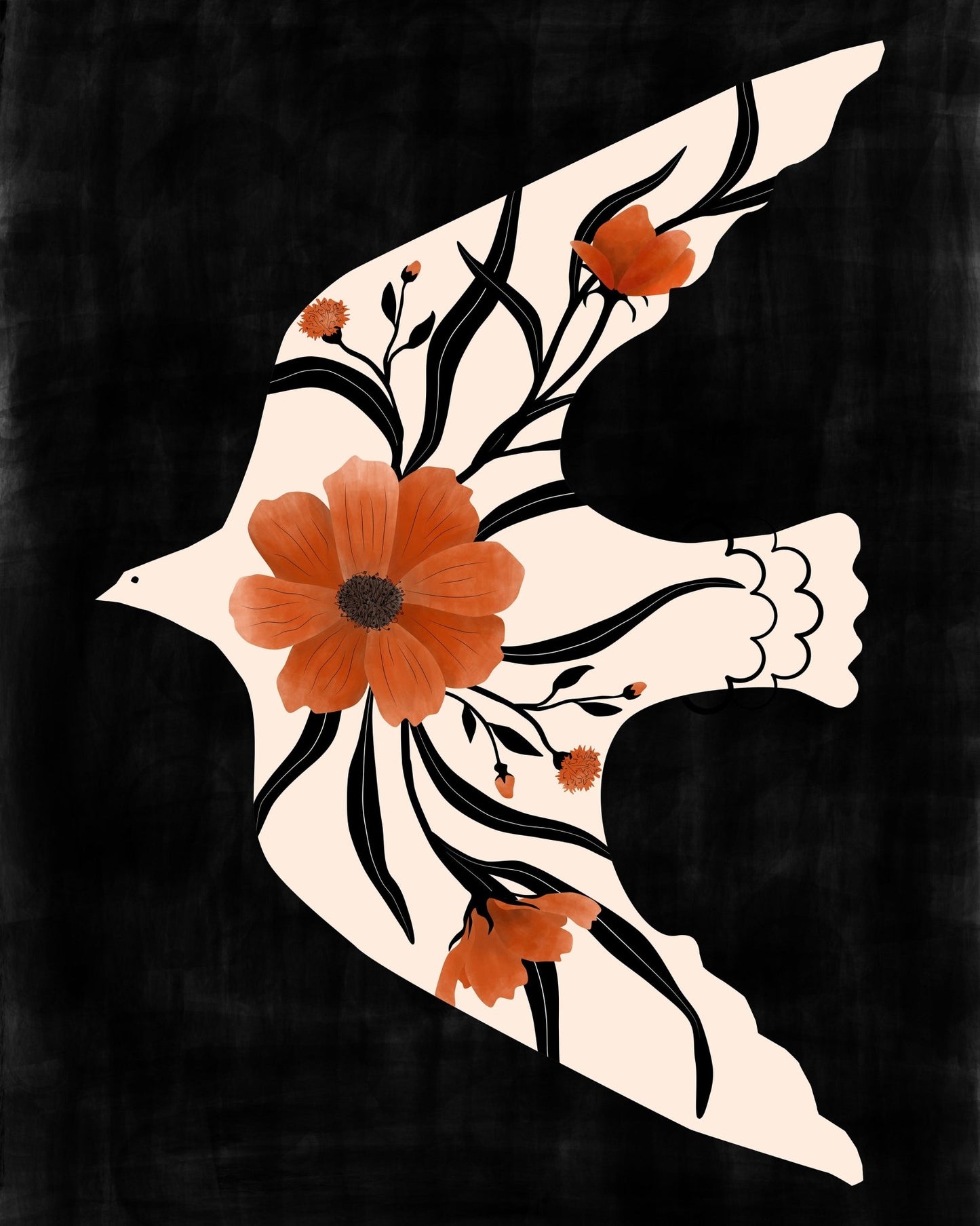 Floral Dove No1