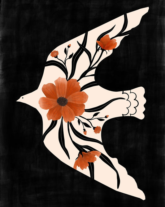 Floral Dove No1