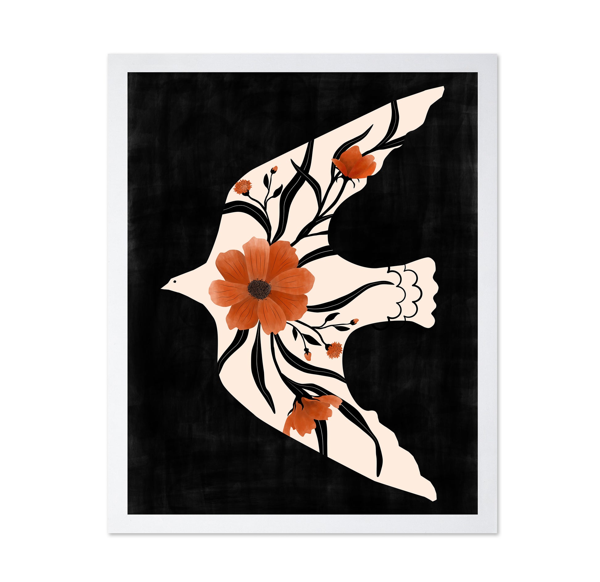 Floral Dove No1