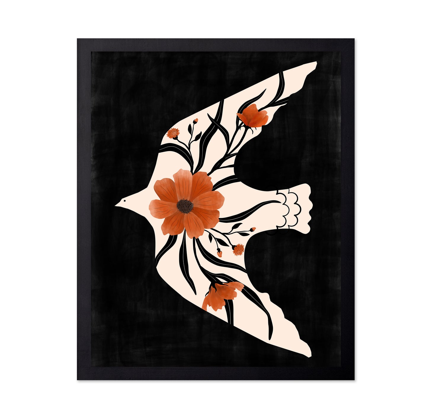 Floral Dove No1