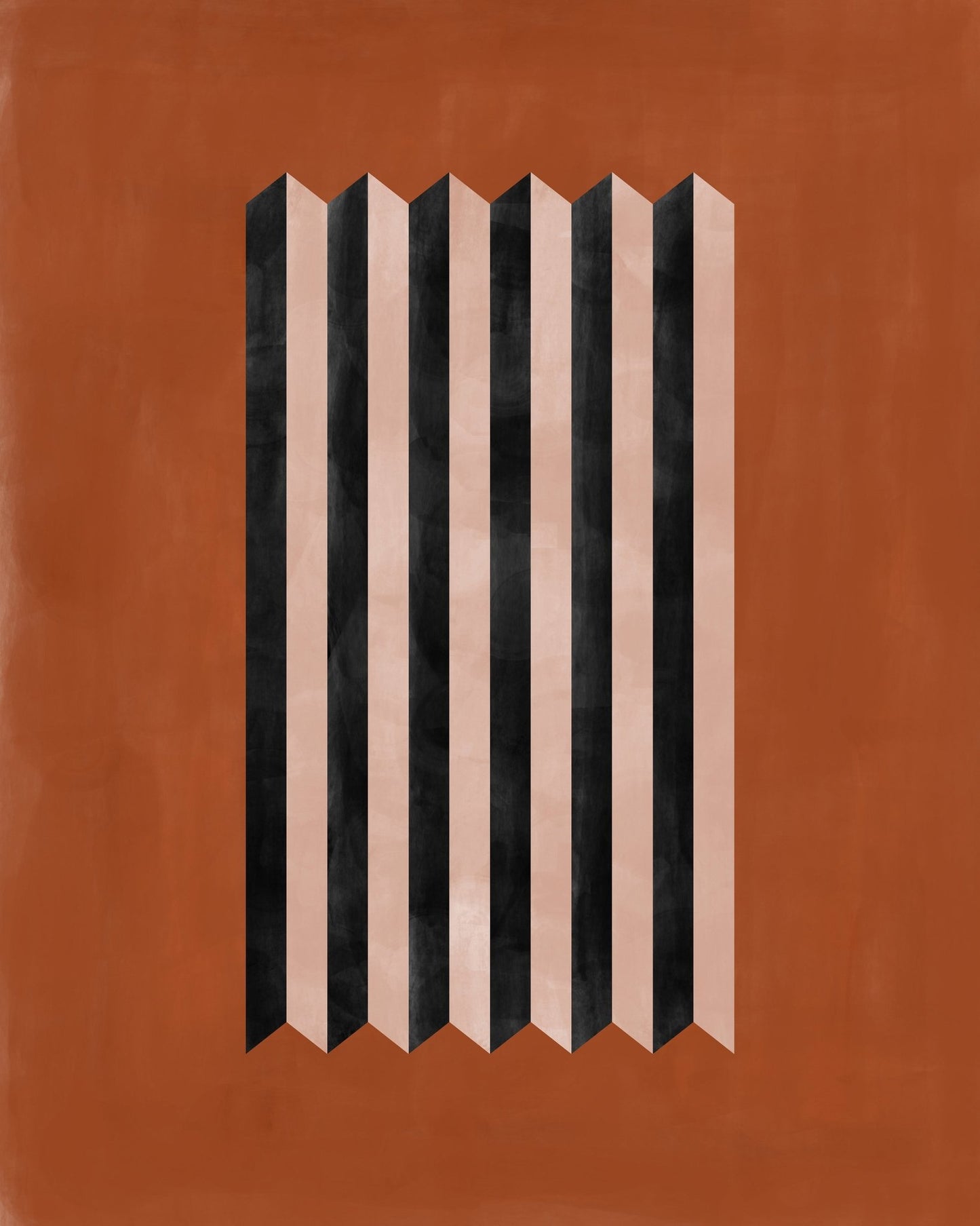 Geometric Terracotta Abstract
