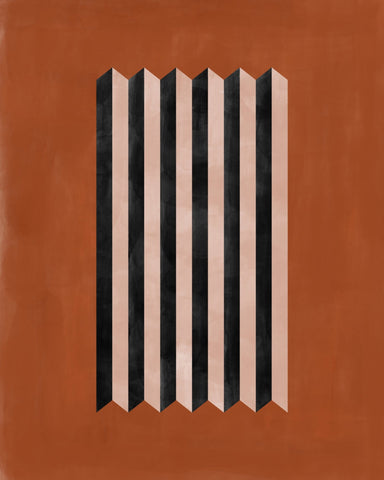 Geometric Terracotta Abstract