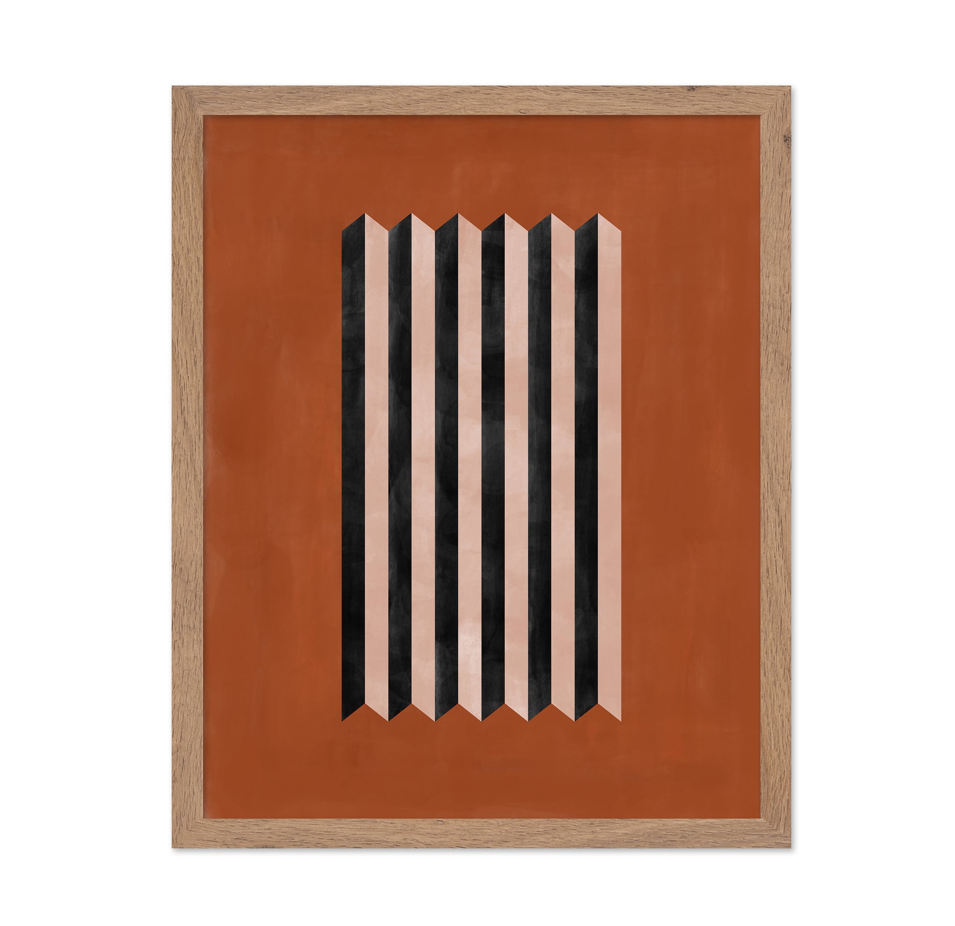 Geometric Terracotta Abstract