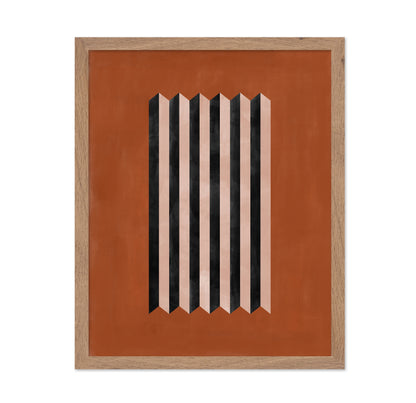 Geometric Terracotta Abstract