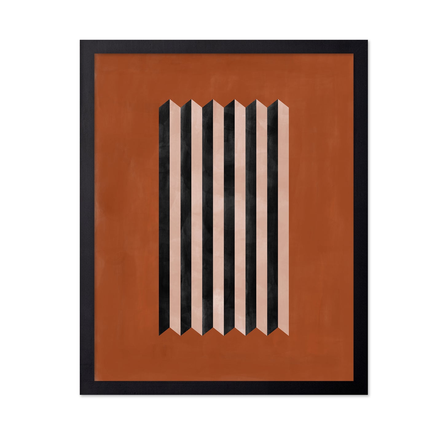 Geometric Terracotta Abstract