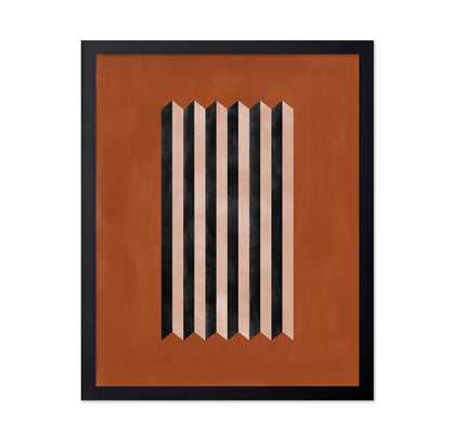 Geometric Terracotta Abstract