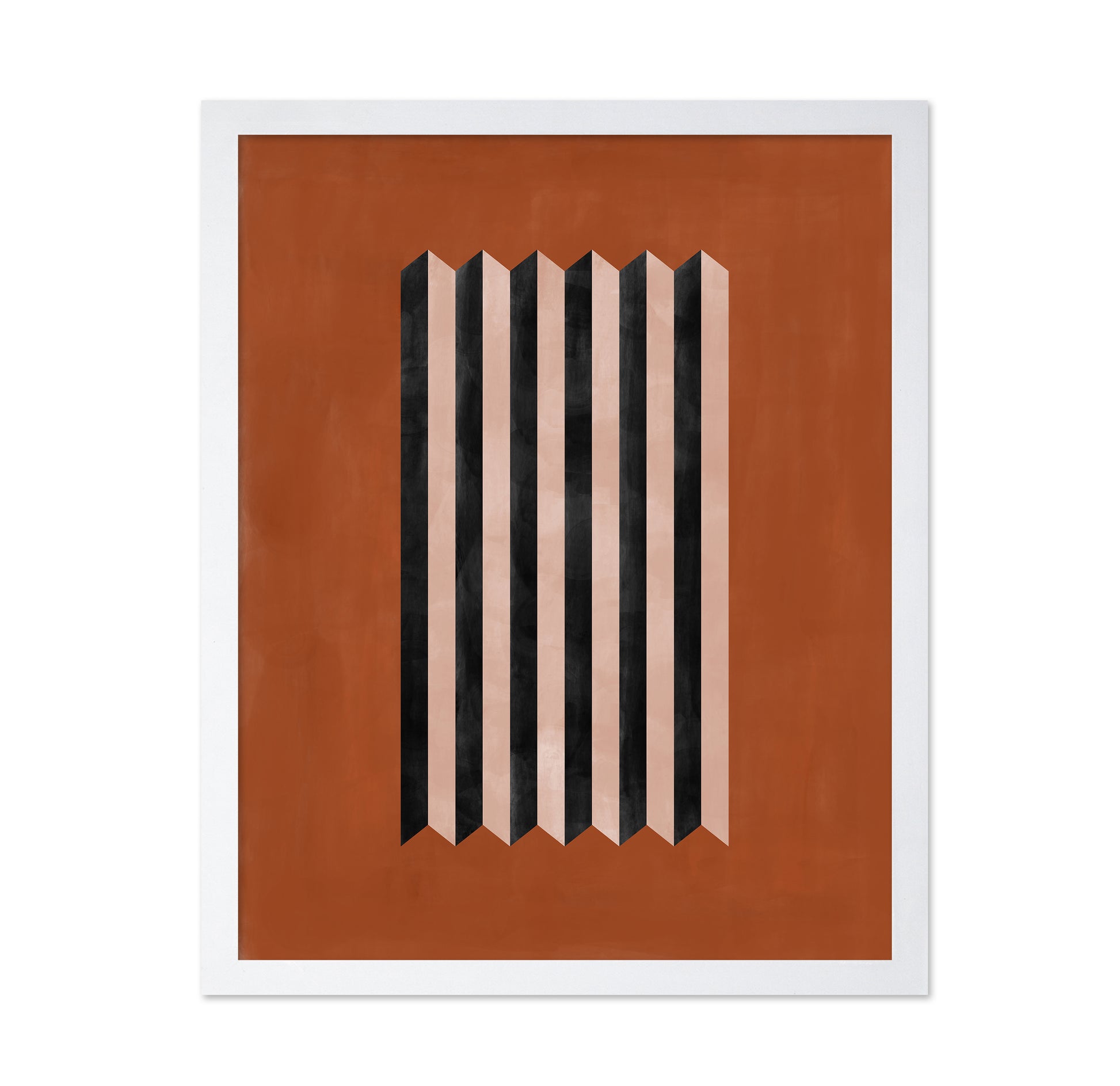 Geometric Terracotta Abstract