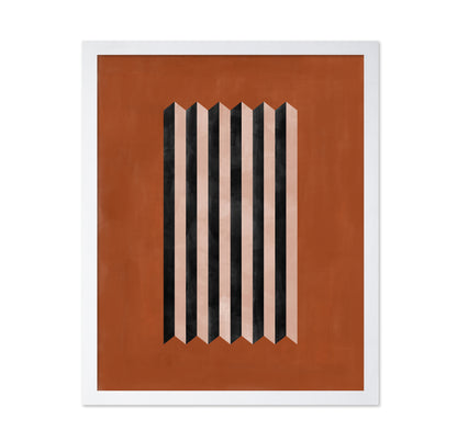 Geometric Terracotta Abstract