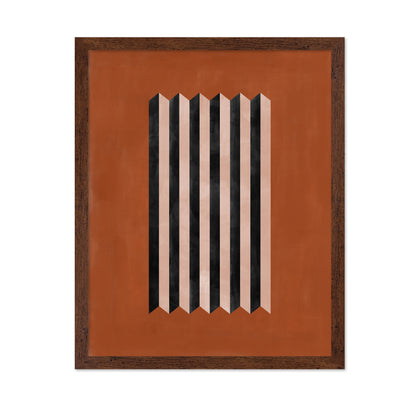 Geometric Terracotta Abstract