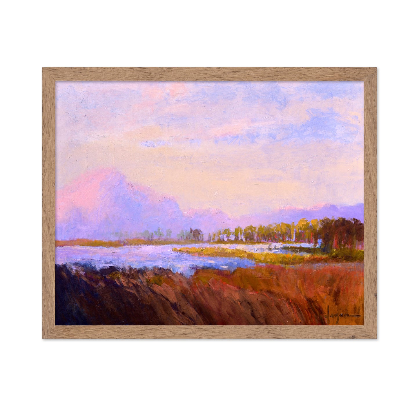 Serene Pastel Landscape