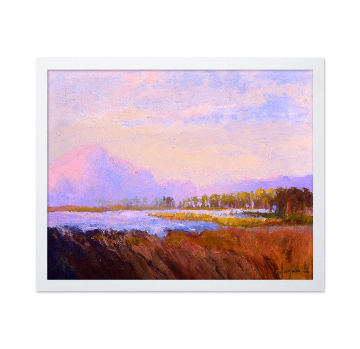 Serene Pastel Landscape