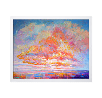 Vibrant Abstract Sunset Horizon