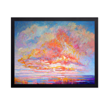 Vibrant Abstract Sunset Horizon