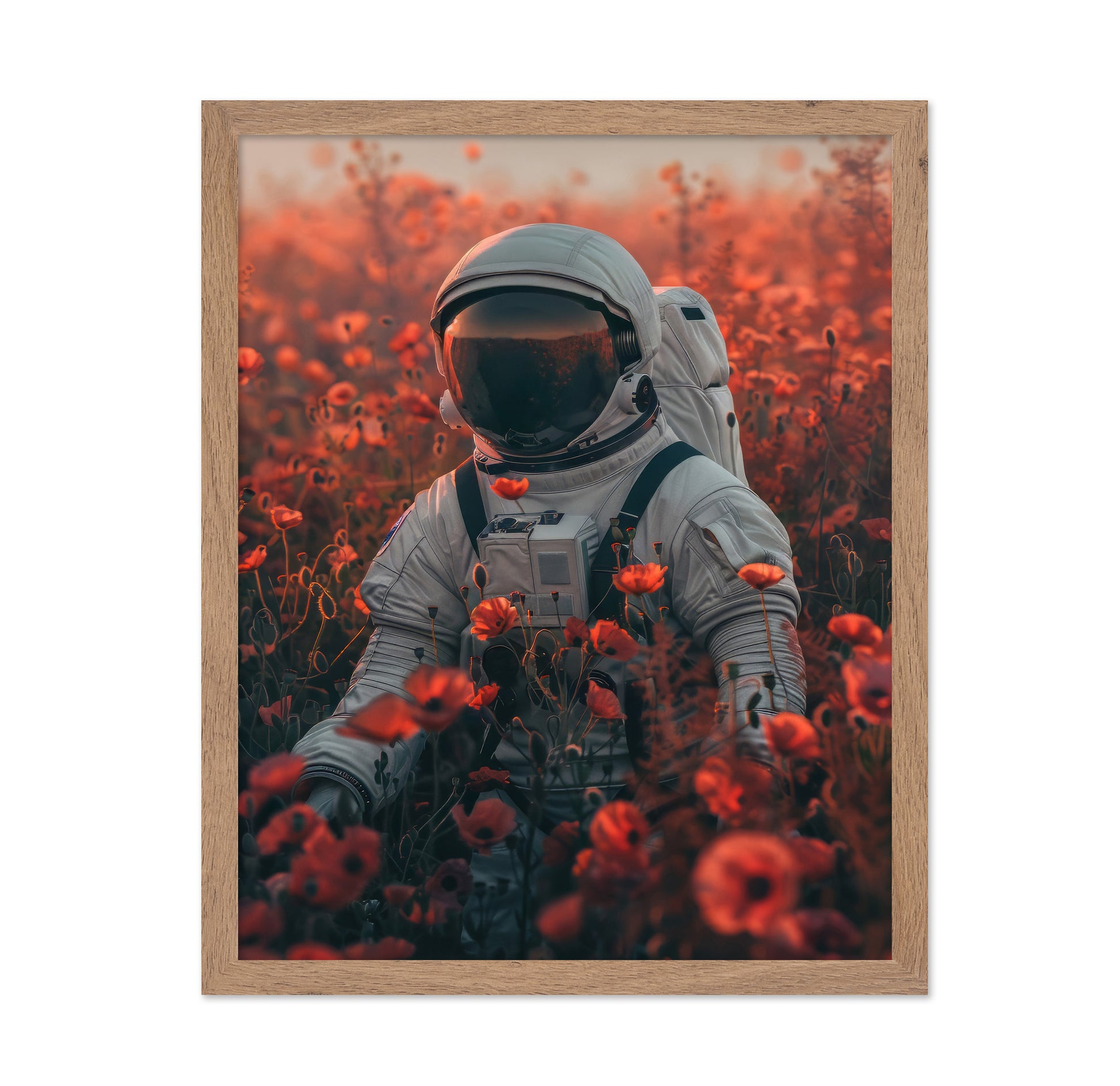 Astronaut In A Poppy Feild