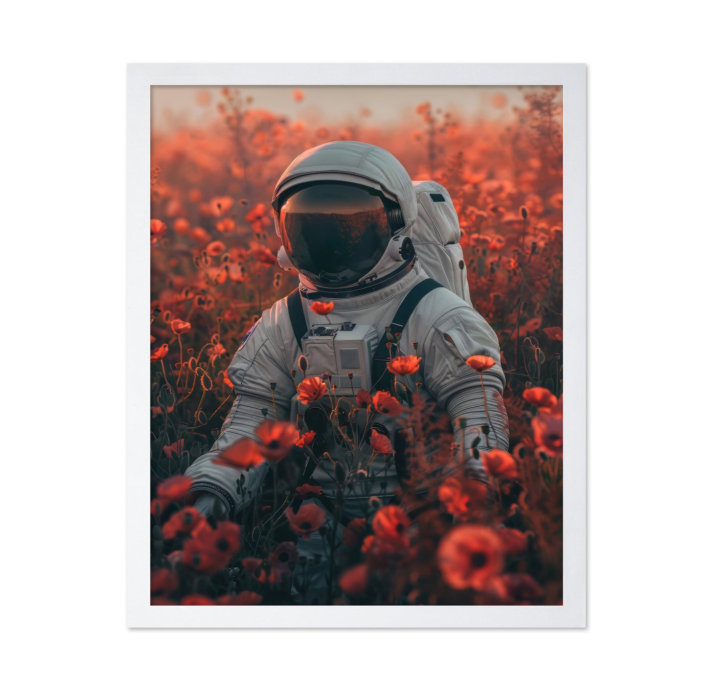 Astronaut In A Poppy Feild