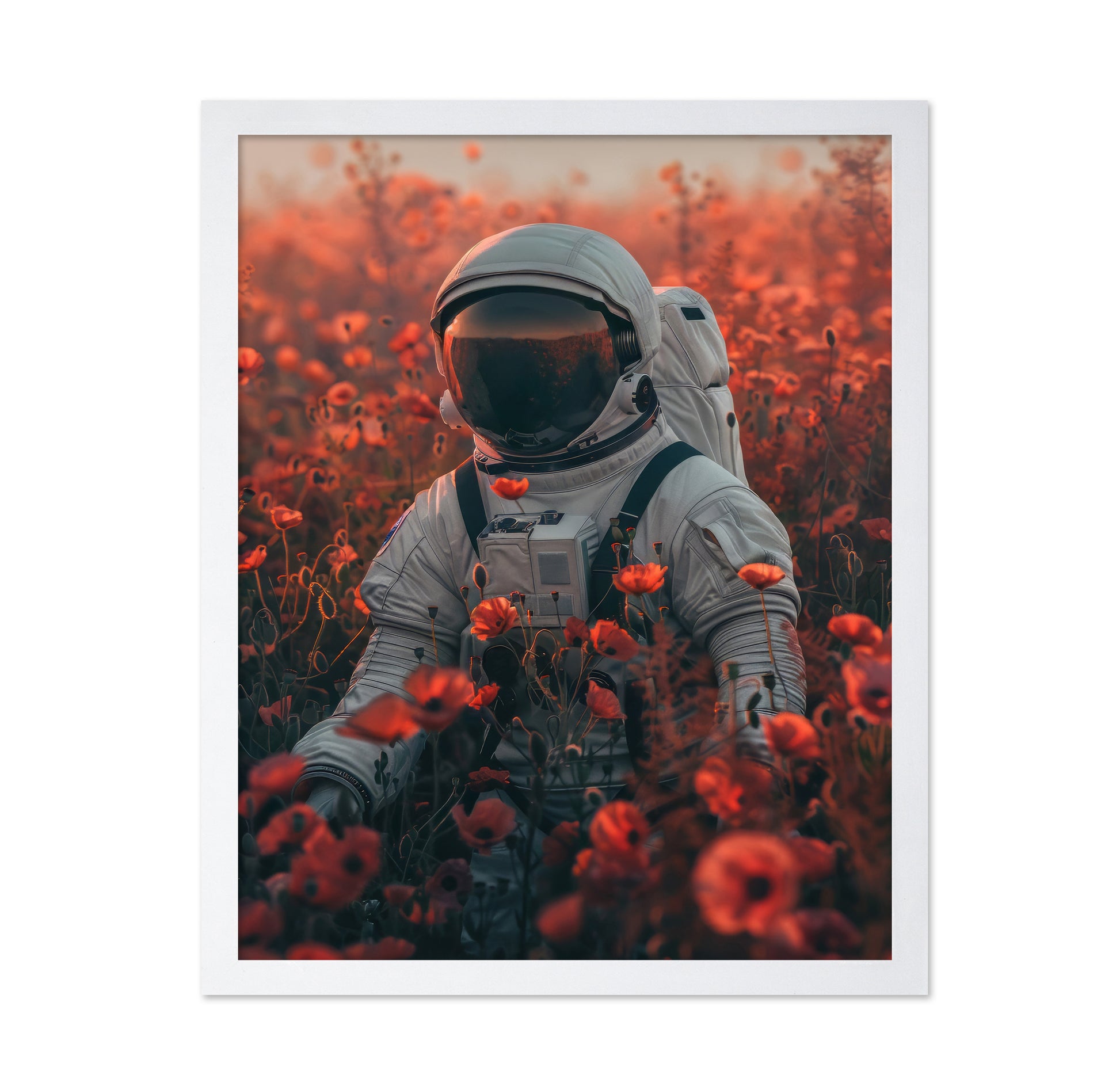 Astronaut In A Poppy Feild