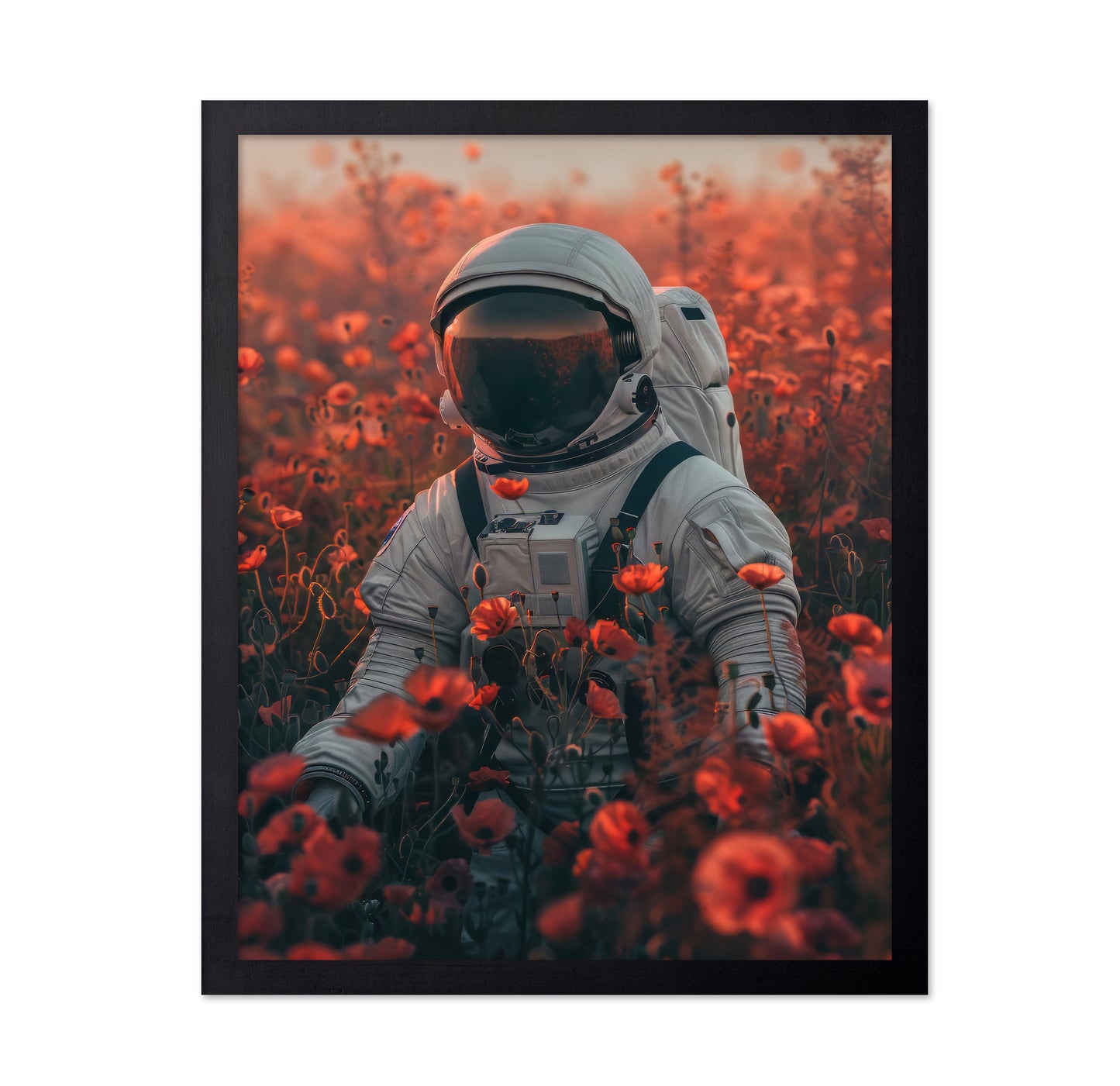 Astronaut In A Poppy Feild