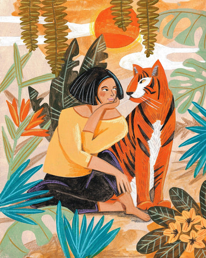 Woman With Tiger No1