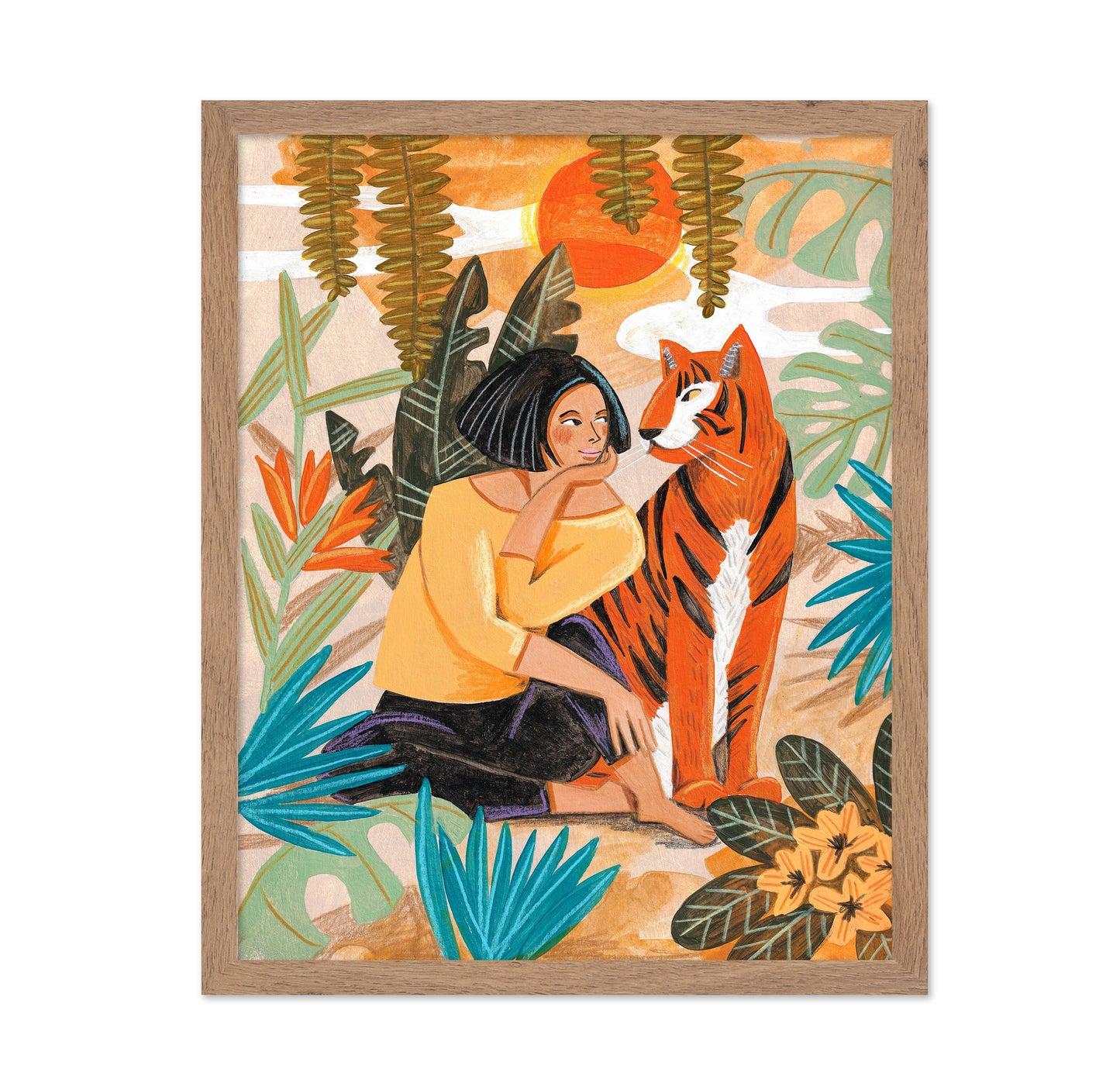 Woman With Tiger No1