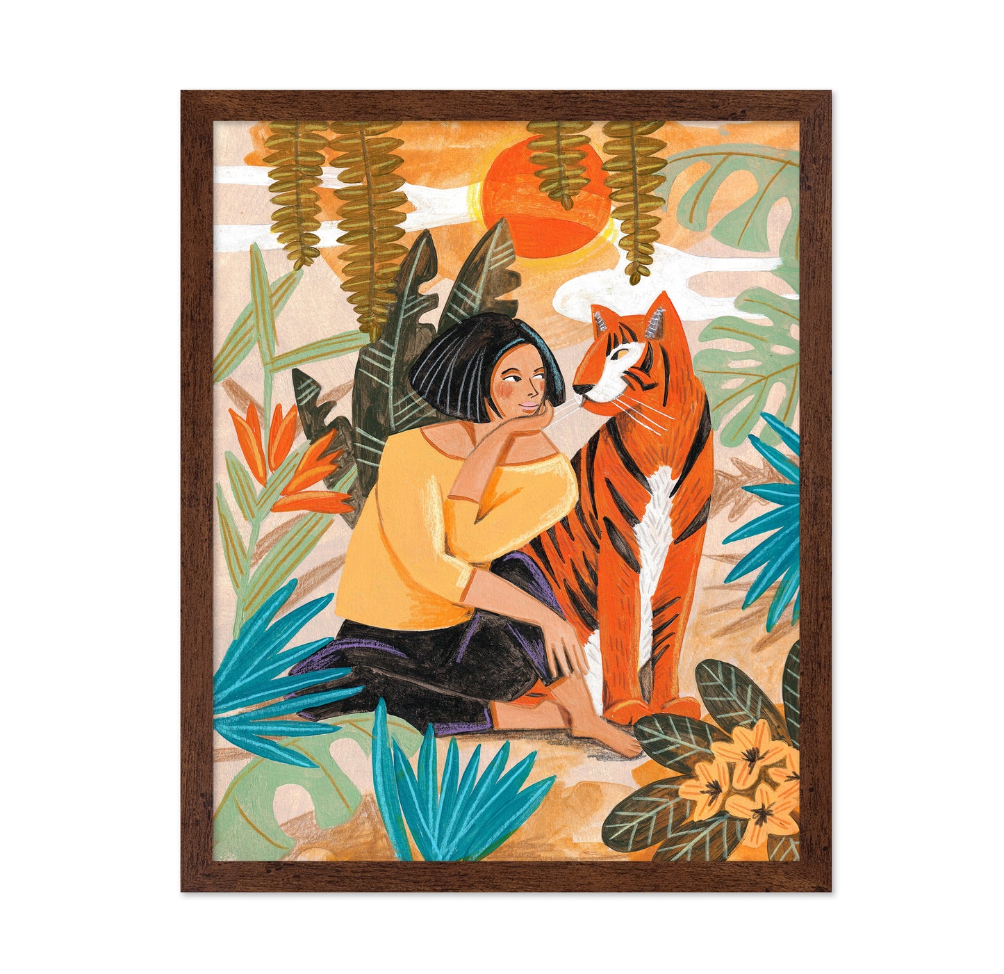 Woman With Tiger No1