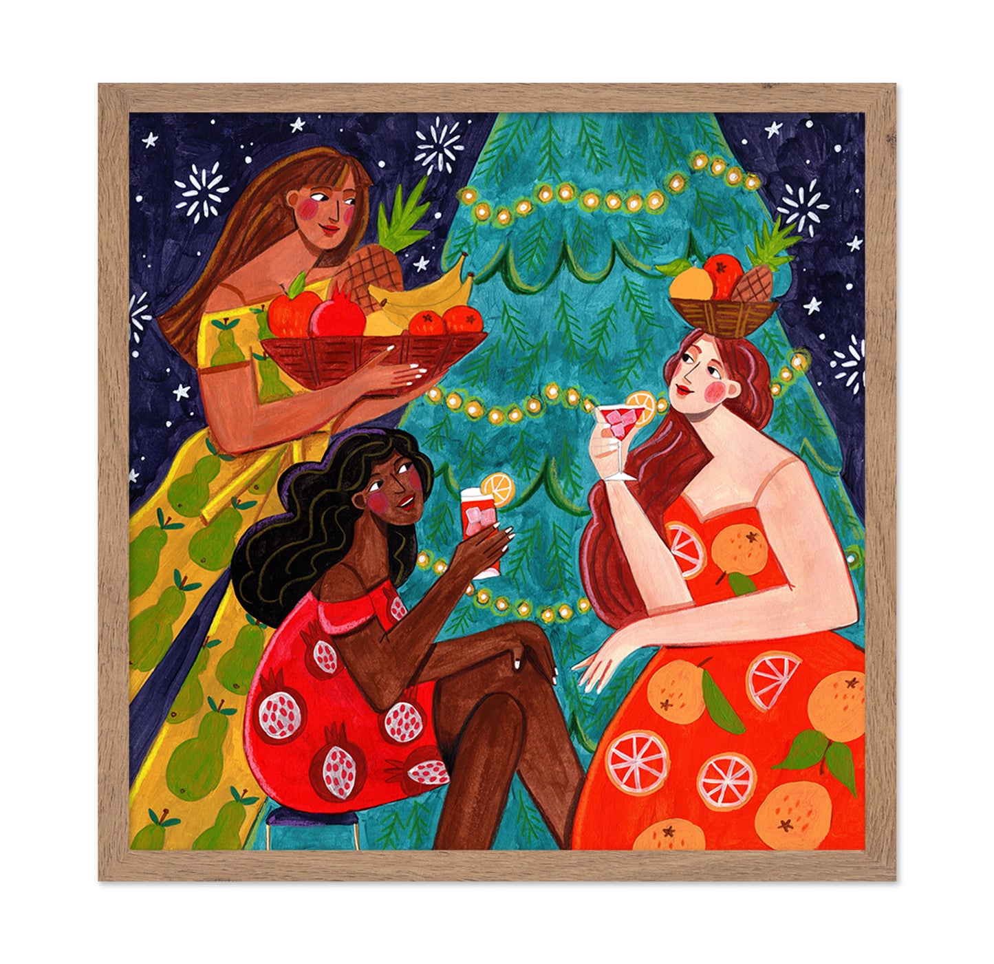 Festive Christmas Fruit Women
