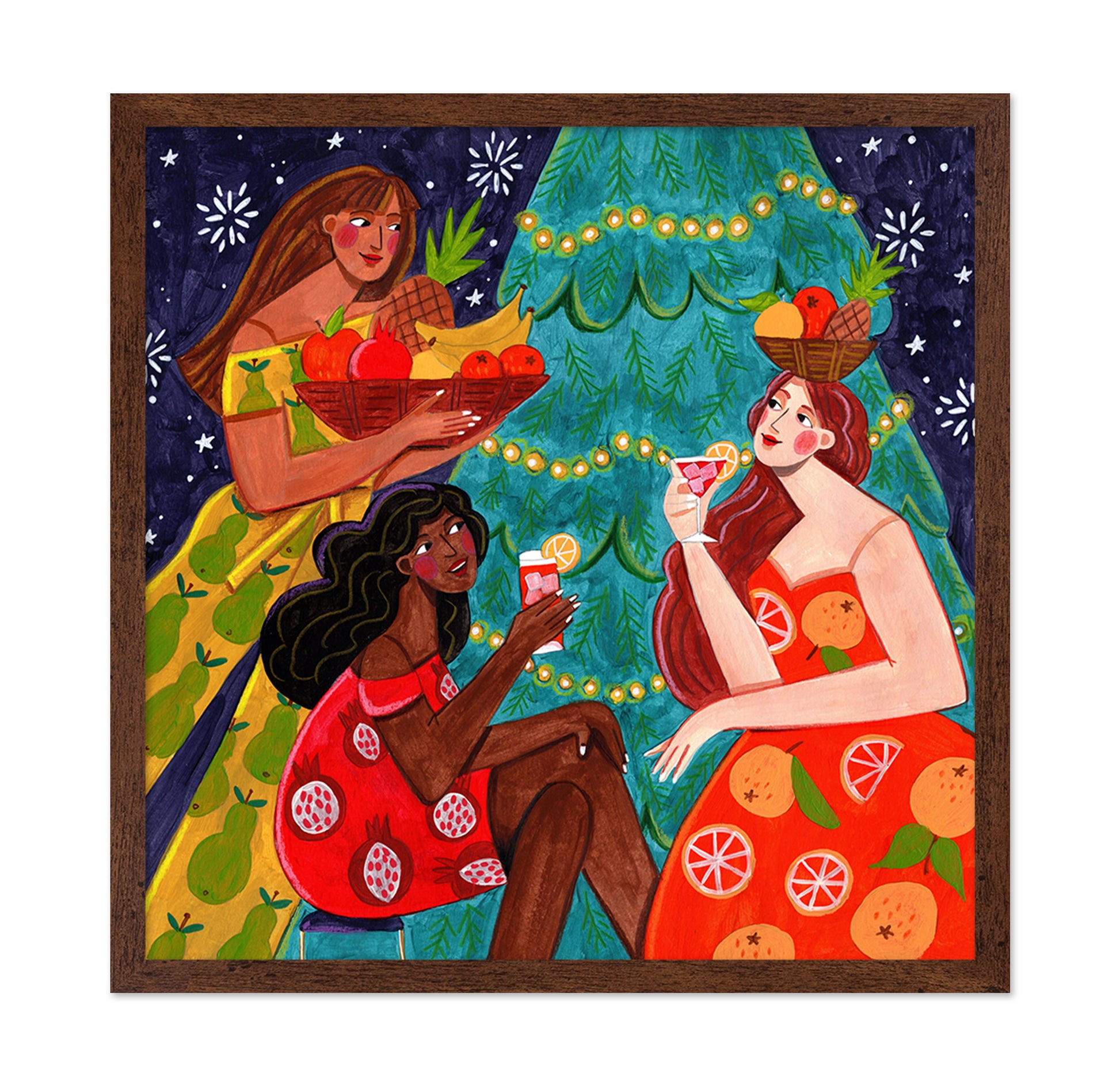 Festive Christmas Fruit Women