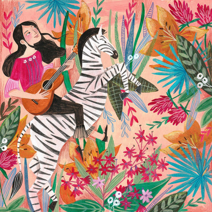 Zebra In The Jungle
