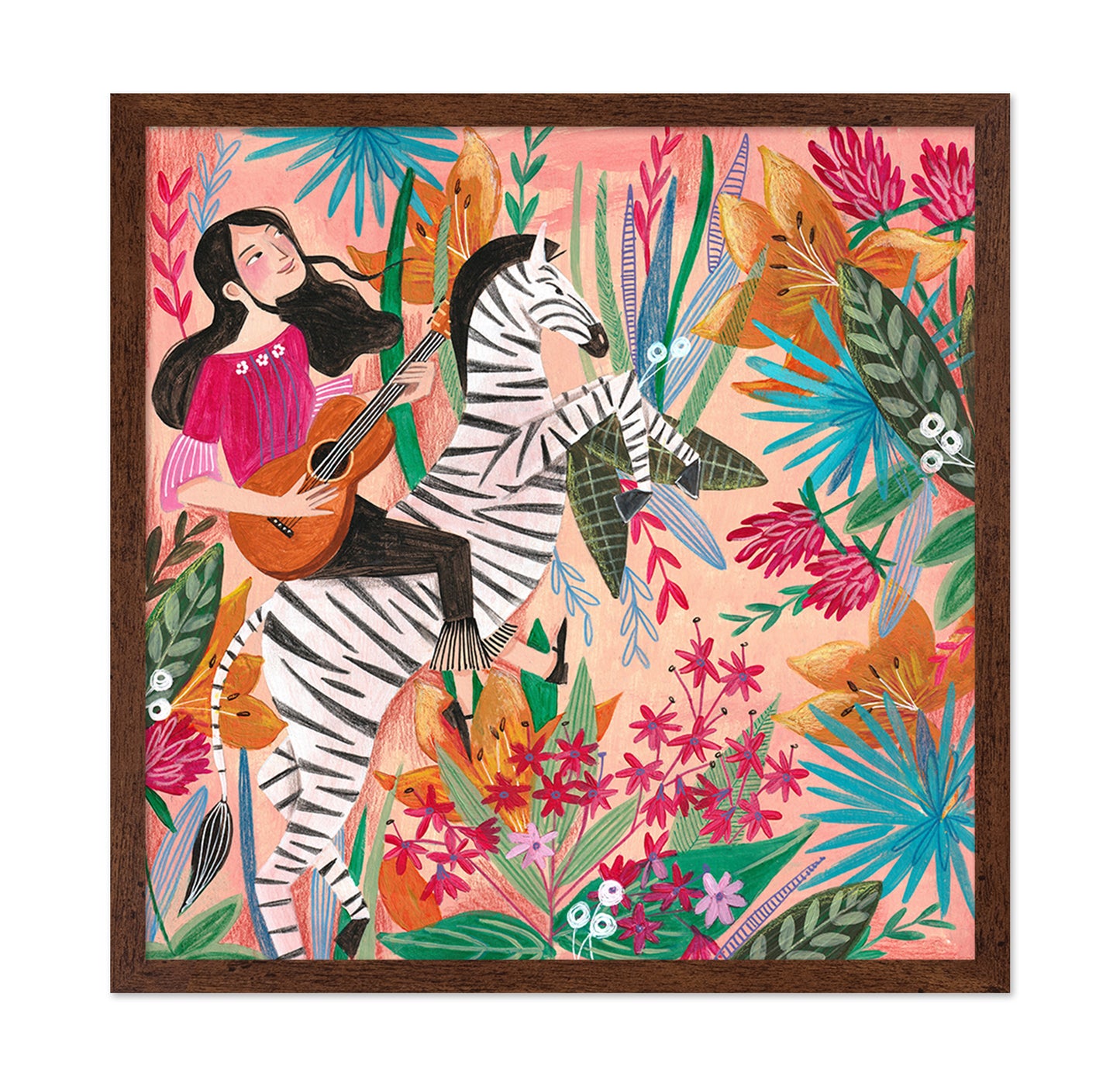 Zebra In The Jungle