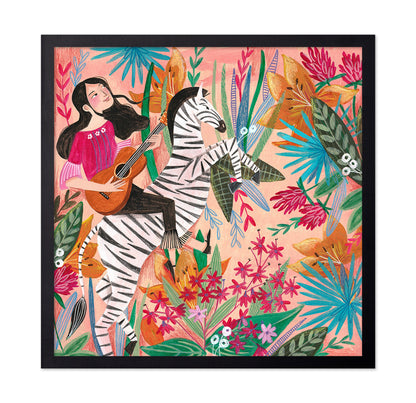 Zebra In The Jungle
