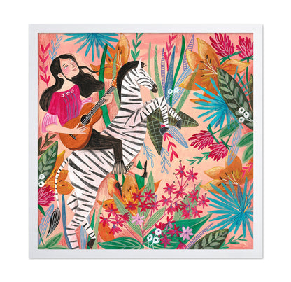 Zebra In The Jungle