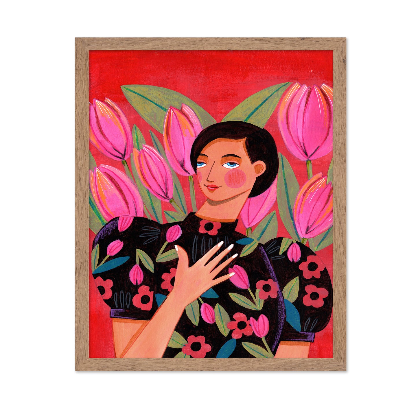 Abstract Modern Woman Portrait