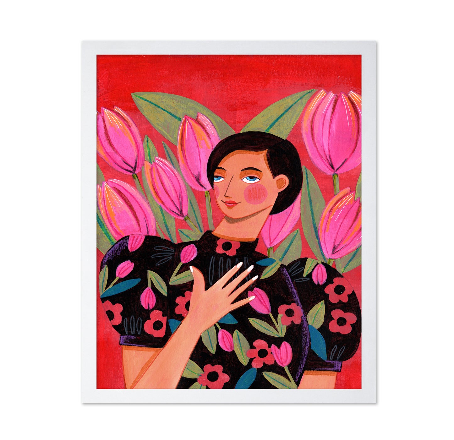 Abstract Modern Woman Portrait