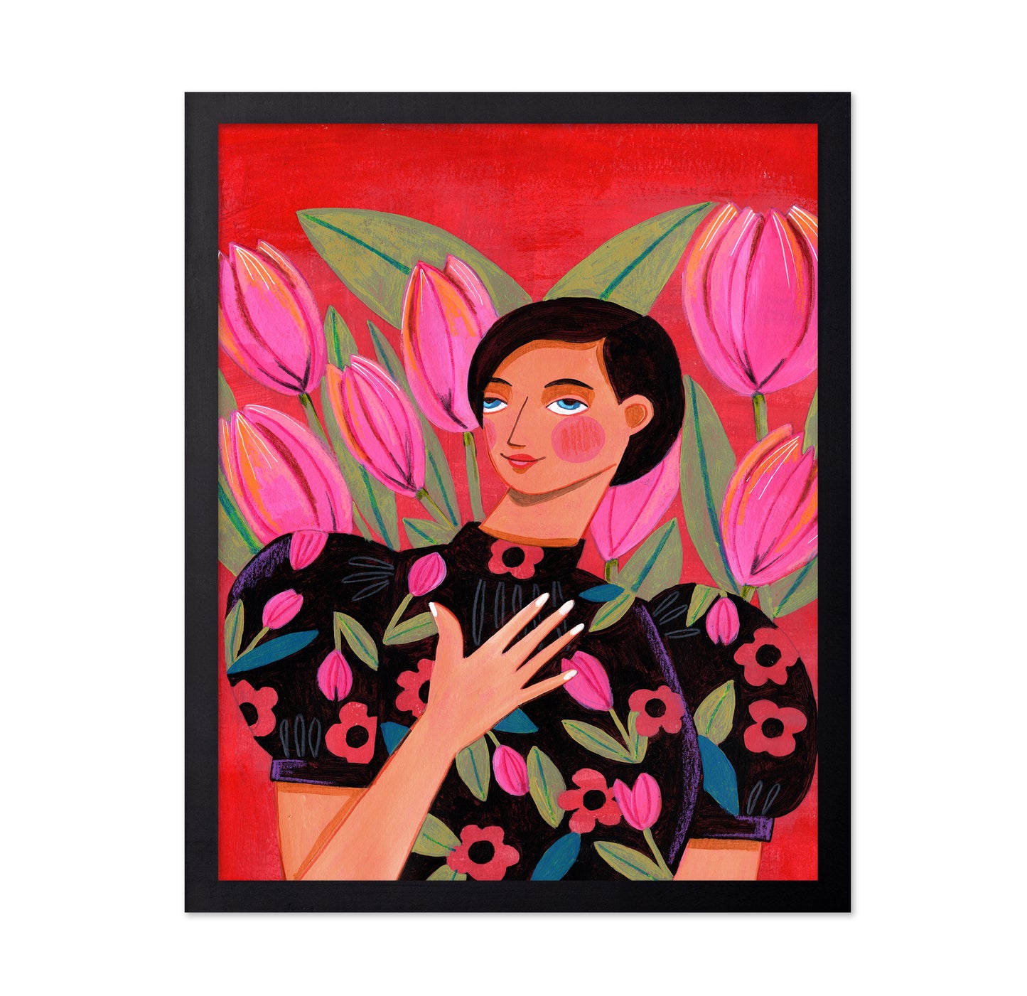 Abstract Modern Woman Portrait