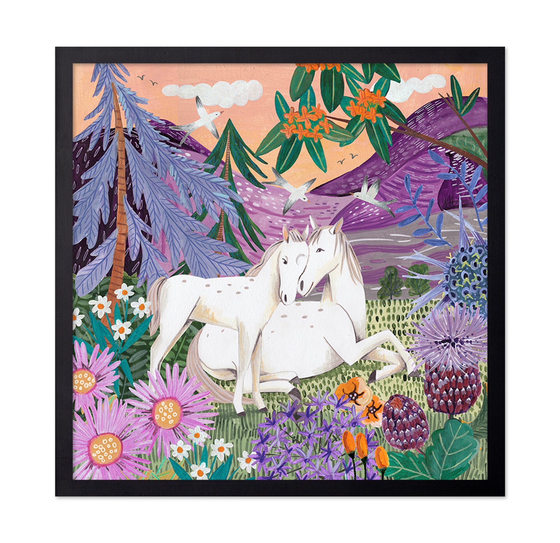 Horses In The Mountains