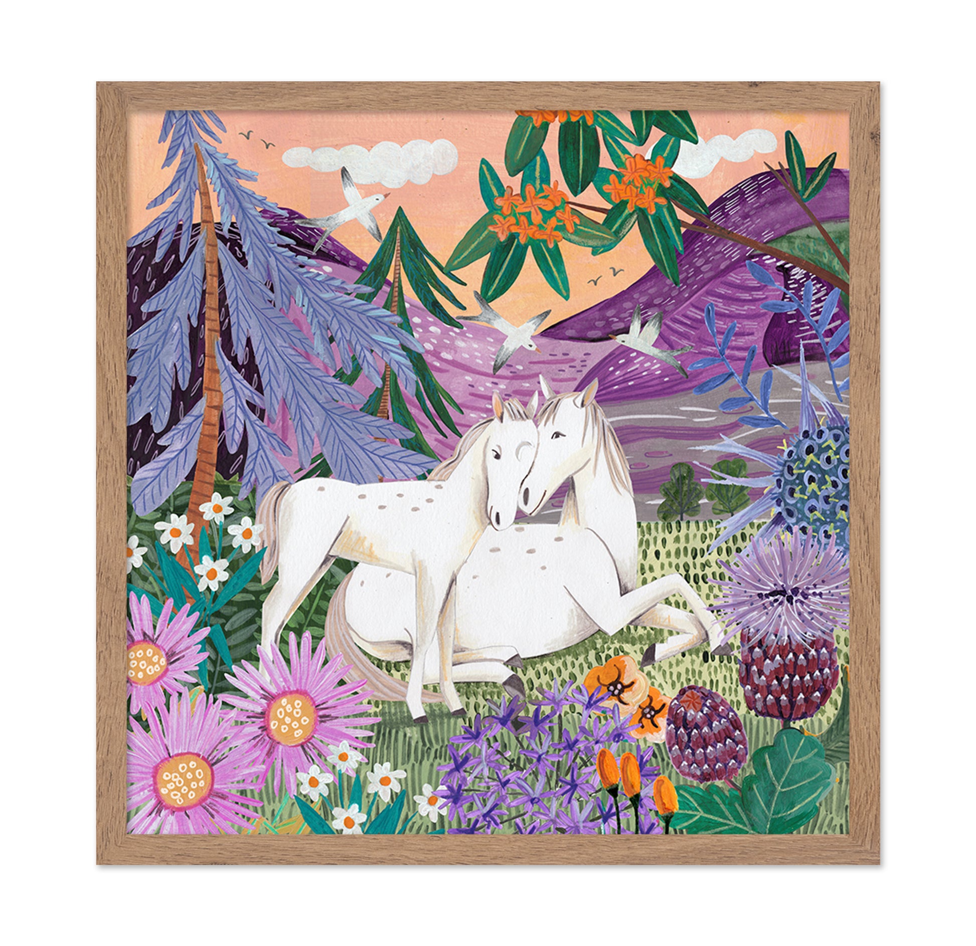 Horses In The Mountains
