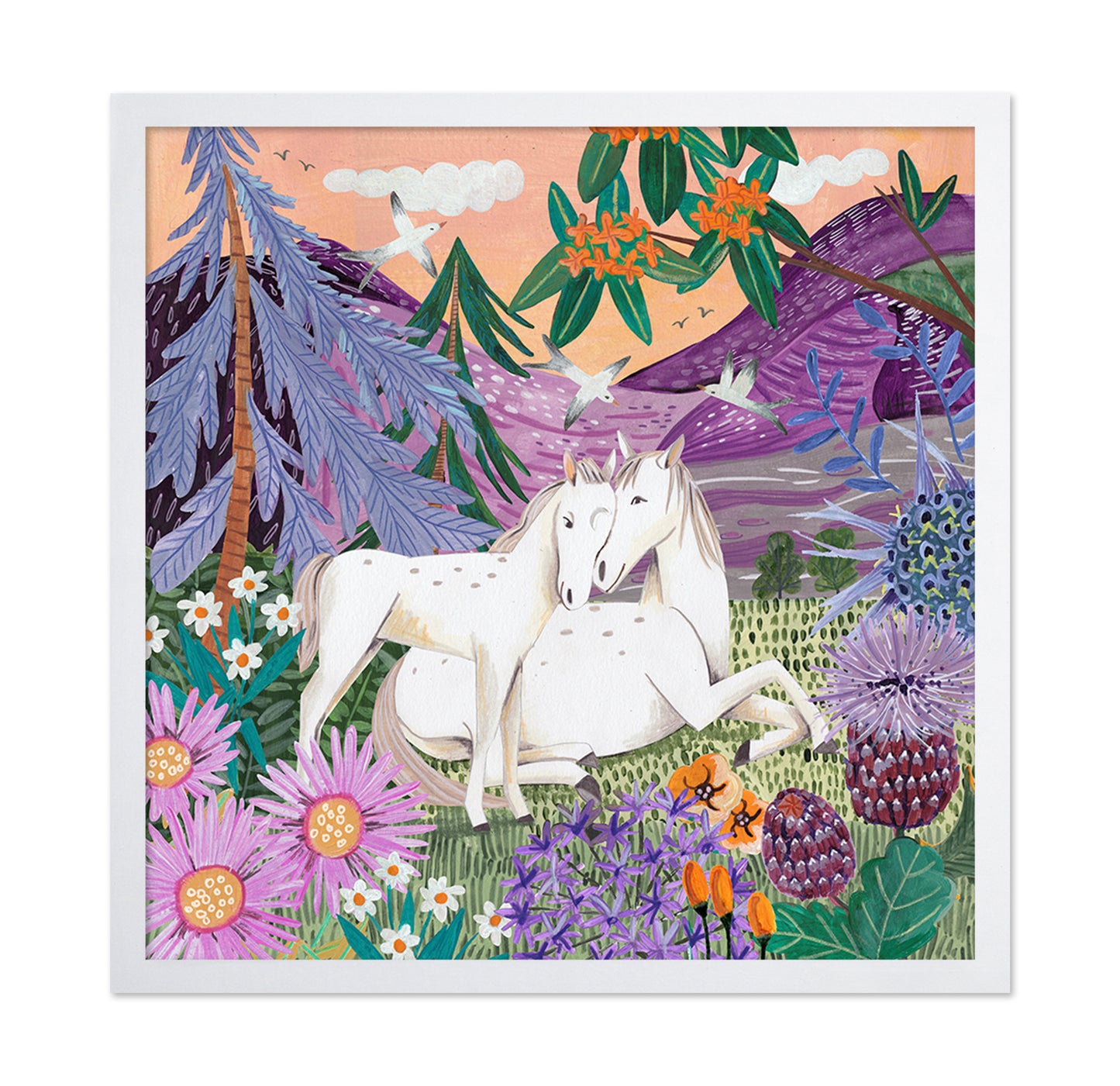 Horses In The Mountains