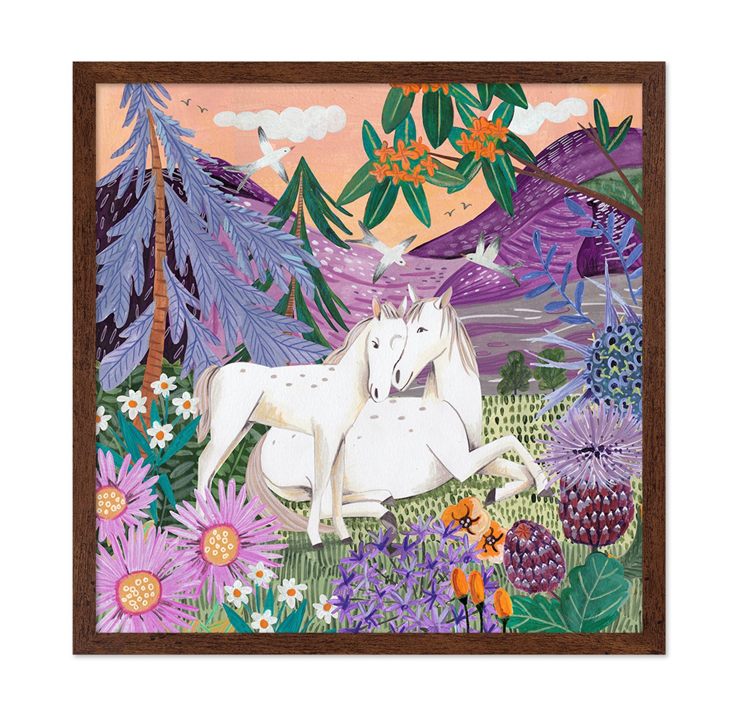 Horses In The Mountains