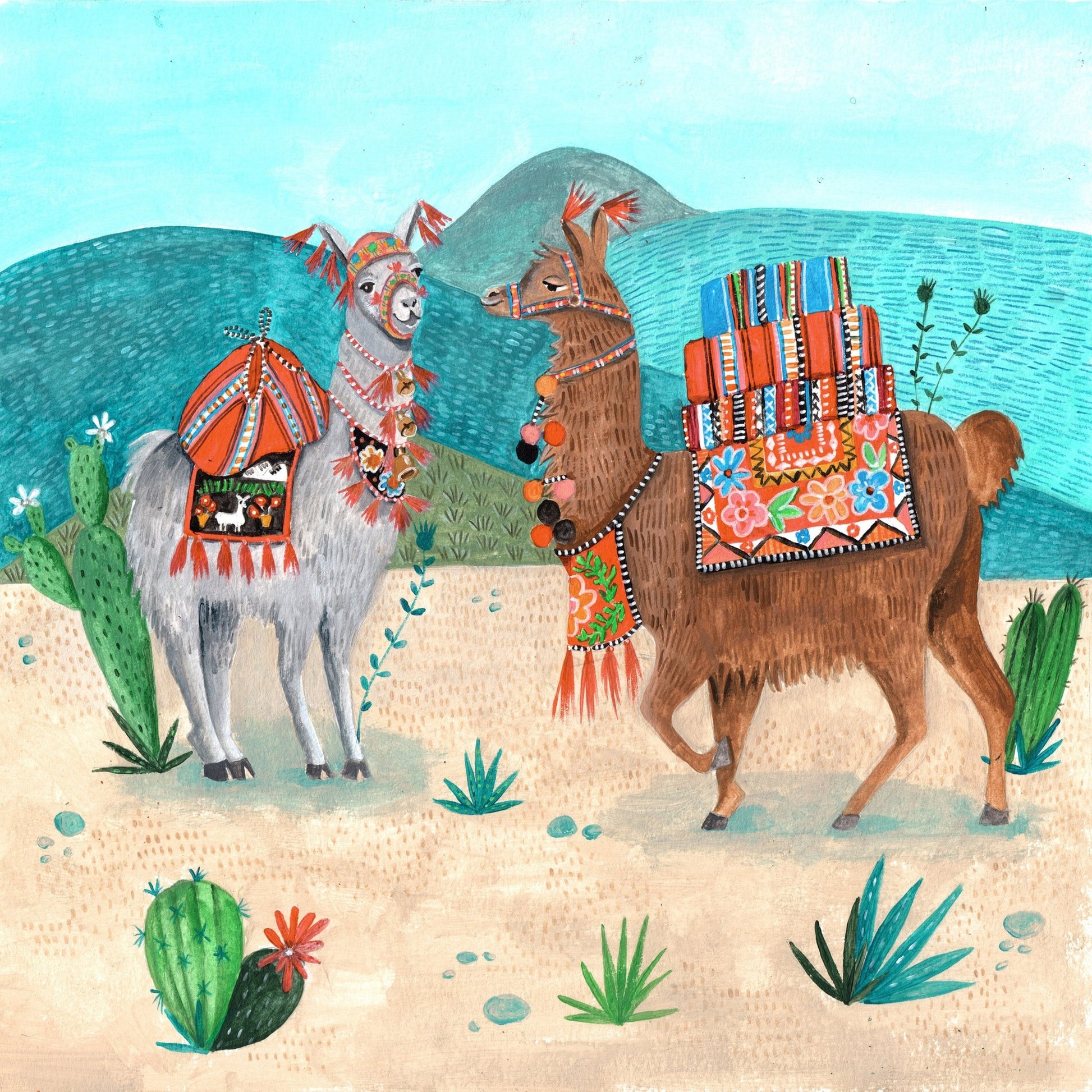 Colorful Llamas