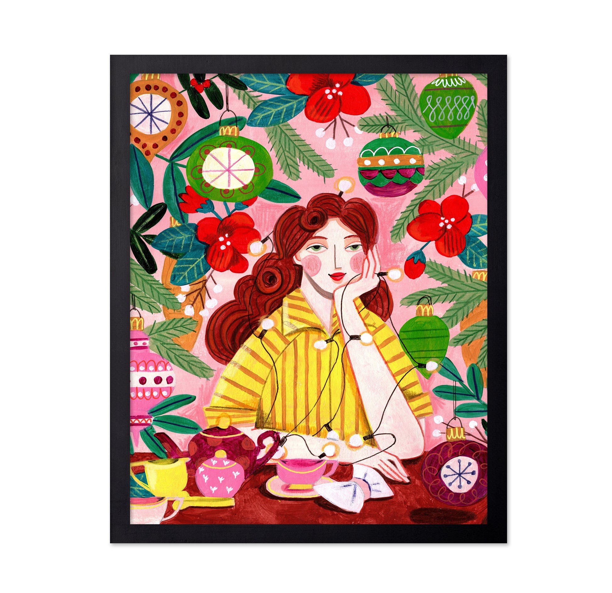 Retro Christmas Woman