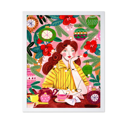 Retro Christmas Woman