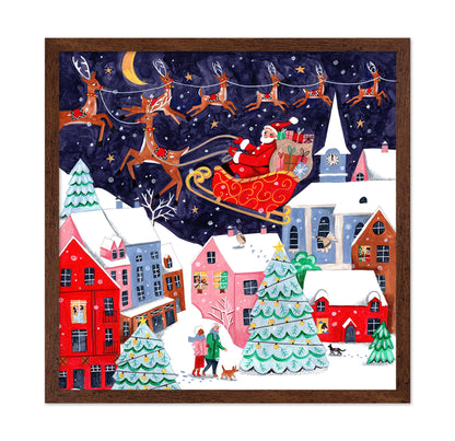 Santa And His Reindeers Christmas