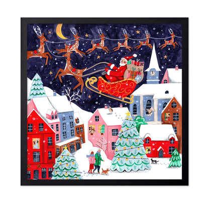 Santa And His Reindeers Christmas