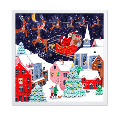Santa And His Reindeers Christmas