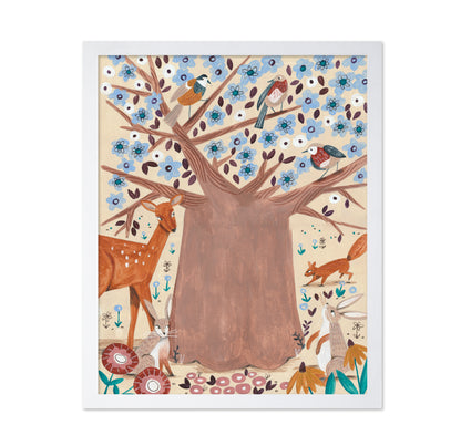 A Colorful Forest Scene