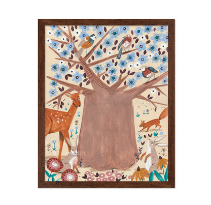 A Colorful Forest Scene