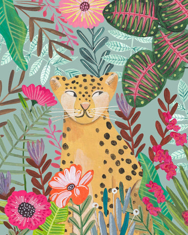 Leopard in Tropical Paradise