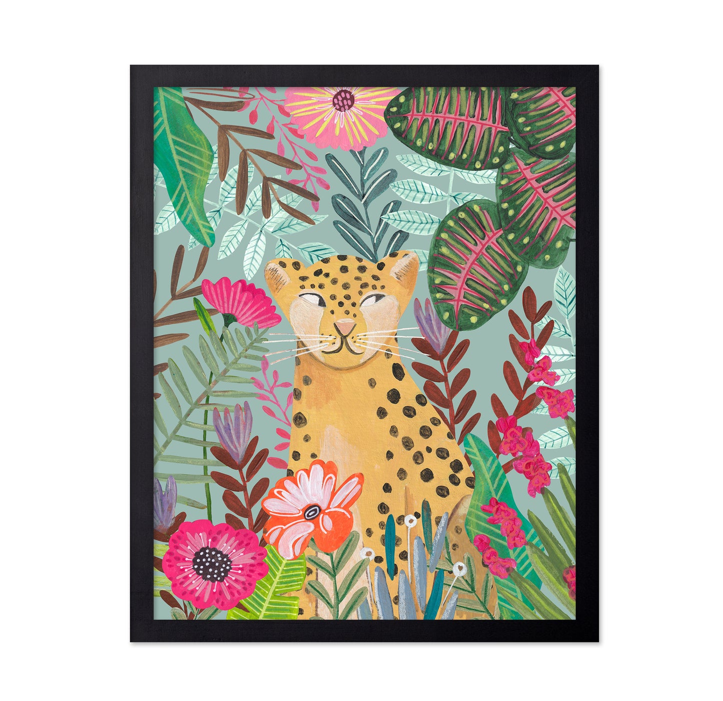 Leopard in Tropical Paradise